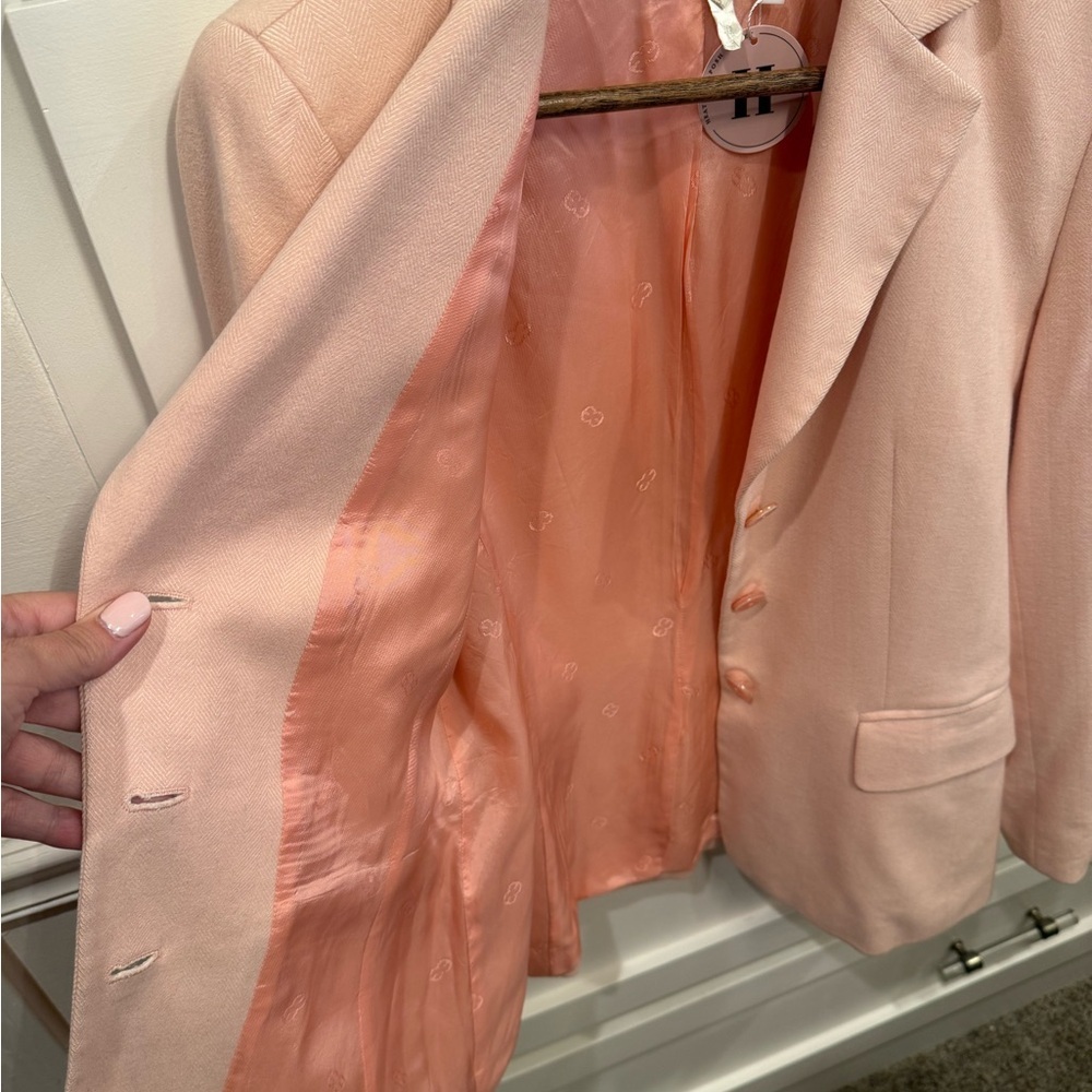 Escada beautiful pale pink cashmere blend blazer - Picture 13 of 14